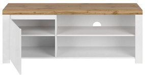 Stojan na televízor VILGO 1D160, lesklá biela