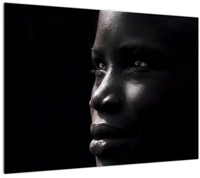 Sklenený obraz - Afričanka (70x50 cm)