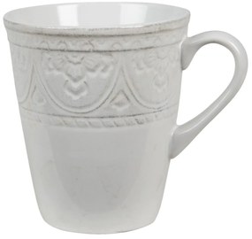 Béžový hrnek s ornamentom Olen - 13*10*12 cm / 450 ml