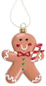 Vianočná ozdoba EVI RED perníček 710384