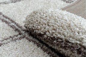 Dywany Łuszczów, Kusový koberec Berber Asila B5970 cream and brown, 120x170, béžová, obývacia izba