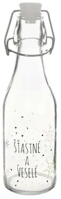 Orion Fľaša s klip uzáverom Vločka biela, 0,29 l, 290 ml