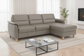 XXXLutz ROHOVÁ SEDAČKA, textil, koža, sivá Sit & More - Sedačky - 00014403323J