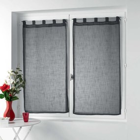 Antracitové záclony v súprave 2 ks 60x160 cm Zazy – douceur d'intérieur