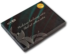 Kvalitex Saténové obliečky Luxury Collection čierna, 140 x 220 cm, 70 x 90 cm