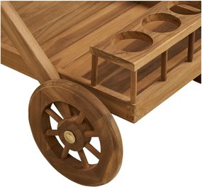 Servírovací stolík na kolieskach z masívneho dreva 50x86 cm Pasaku – House Nordic
