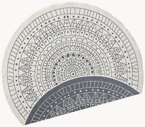 Okrúhly obojstranný koberec do interiéru/exteriéru Porto