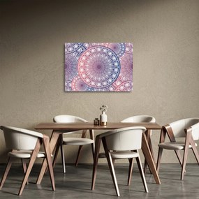 Sklenený obraz z mandál (70x50 cm)