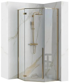 Sprchový kút Diamond gold 90x90x195