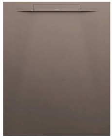 LAUFEN Pro S obdĺžniková sprchová vanička z materiálu Marbond, lineárny odtok na kratšej strane, 1000 x 800 x 28 mm, matná kávová, H2101811290001