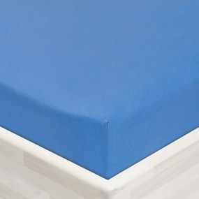 Jersey napínacie prestieradlo JR-015 Svetlo modré 100 x 200 - výška 20 cm