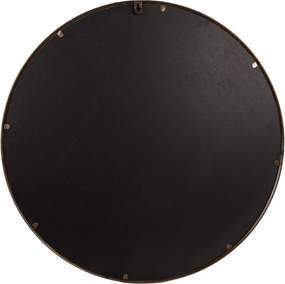 Medené antik okrúhle vintage zrkadlo s vtáčikom na vetvičkách - Ø 80*3 cm