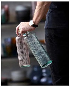 Ružová sklenená fľaša na vodu Bitz Kusintha, 1,2 l