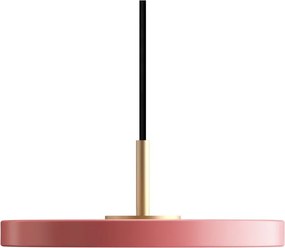 Ružové LED závesné svietidlo s kovovým tienidlom ø 15 cm Asteria Micro – UMAGE