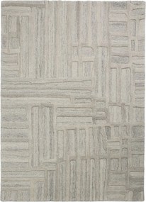 Sivobéžový ručne tkaný vlnený koberec 140x200 cm Elva – Flair Rugs