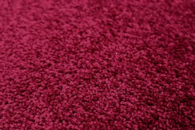 Vopi koberce Metrážny koberec Eton vínovo červený - neúčtujeme odrezky z role! - Kruh s obšitím cm