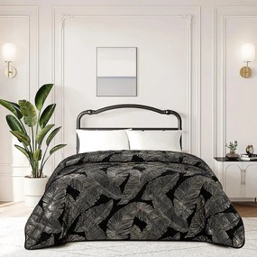 Prikrývka na posteľ Klaudia RQ-198 170x220 cm čierna
