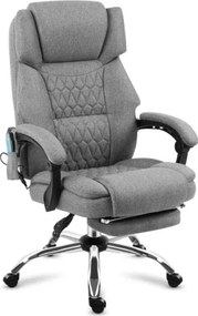 Masážne kancelárske kreslo Boss 6.0 sivé