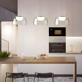 Toolight Toolight, LED závesné svietidlo 12W, 4000K, 1000lm, APP1690-1PC B, zlatá, OSW-04370