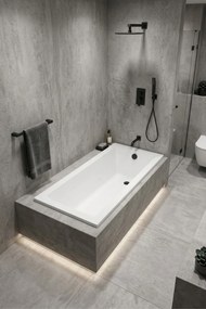 Erga Pureline-S, vaňa 1800x800x400 mm bez nožičiek, biela lesklá, ERG-V07-PURELINE-S-180x080-WH