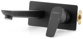 Novaservis - Umývadlová batéria na podom. inštaláciu METALIA ECO matná čierna