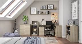 Rohový písací stôl Carlos, dub sonoma