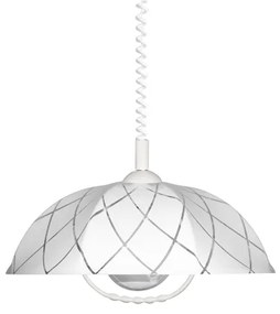 LYRA ACRYL 1xE27/60W,WHITE/DECOR,PENDANT