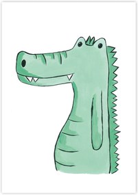 Detský plagát Krokodíl (gramáž 350g/m2)