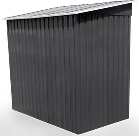 Záhradný domček BestBerg BBSH-406A / 2,25 m² / 121 x 194 x 192 cm / antracitová/biela