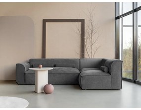 Sivá rohová pohovka (pravý roh) Flex Felix – Miuform