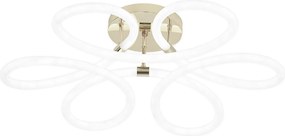 Toolight Toolight, LED moderné stropné svietidlo, 99W, 4000K, 5000lm, G023-C, biela-zlatá lesklá, OSW-06374