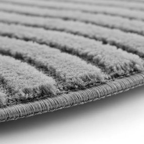 Koberec Modern ART 3D sivý kruh