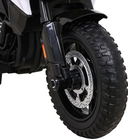 Ramiz Detský motocykel na batérie BMW F850 GS biely + pomocné kolieska + audio LED + pomalý štart + EVA