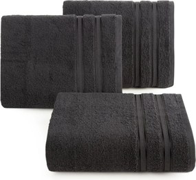 BAVLNENÝ UTERÁK MANOLA SADA 6KS 50X90 CM ČIERNA