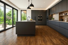 Beauflor, PVC podlaha - lino Ambient Stock Oak 039M, na mieru, šíře 2m,3m,4m, hnedá, bez podkladu, chodba / predsieň