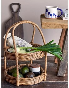 Biele/modré hrnčeky v súprave 3 ks z kameniny 450 ml Linora – Bloomingville