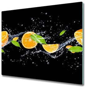 Sklenená doska na krájanie Pomaranče a voda 60x52 cm