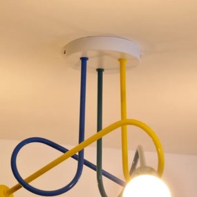 LED Detský prisadený luster OXFORD 3xE27/15W/230V