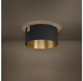 Eglo 39963 - Stropné svietidlo TORTOLA 1xE27/40W/230V čierna/zlatá