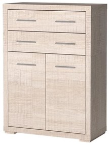 Komoda Vega 07 (dub santana svetlý). Akcia -21%. Vlastná spoľahlivá doprava až k Vám domov. 1055448