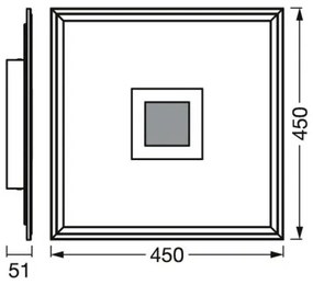 Ledvance- LED RGBW Stmievateľné stropné svietidlo SMART+ PLANON LED/24W/230V Wi-Fi