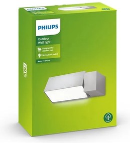 Philips - Vonkajšie nástenné svietidlo BORDER 1xE27/23W/230V IP44 šedá
