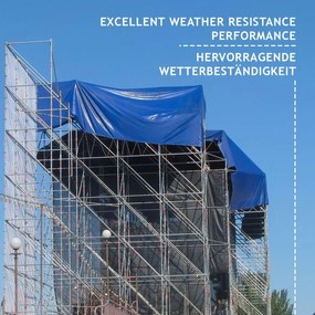 JAGO Plachta 650 g/m², hliníkové oká, modrá, 5 x 7 m