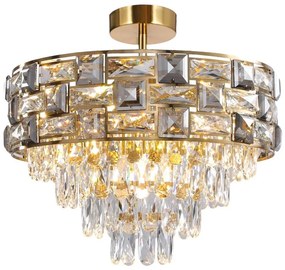 Luster na tyči LUXURIA 9xE14/40W/230V zlatá