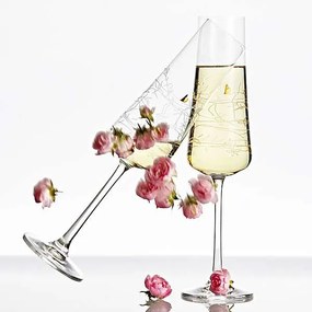 Crystalex GARDEN poháre na sekt 210 ml, 2 ks