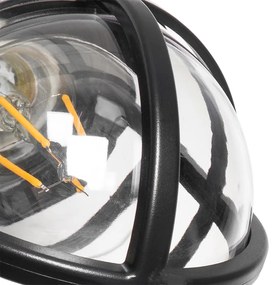 Moderné vonkajšie nástenné svietidlo čierne IP54 - Joeri