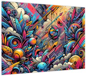 Obraz - Pestrofarebné graffiti (70x50 cm)