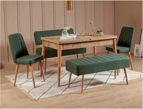 Jedálenský set Vina Atlantic Pine and Green I, 5 ks