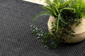 Šnúrkový koberec SIZAL TIMO 6272 outdoor čierny