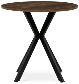 Autronic BONTEC Okrúhly jedálenský stôl 80x80cm, mdf, divoký dub, HT-F4108 OAK Farba: Hnedá